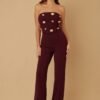 Multi Flat Mirror Stone Jumpsuit