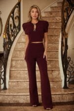 Puff Cap Sleeve Cropped Top Set