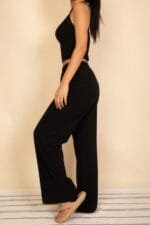 Spaghetti Strap Bralette Top & Wide Leg Pants Set