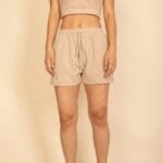 Cotton French Terry Crop Top & Shorts Set