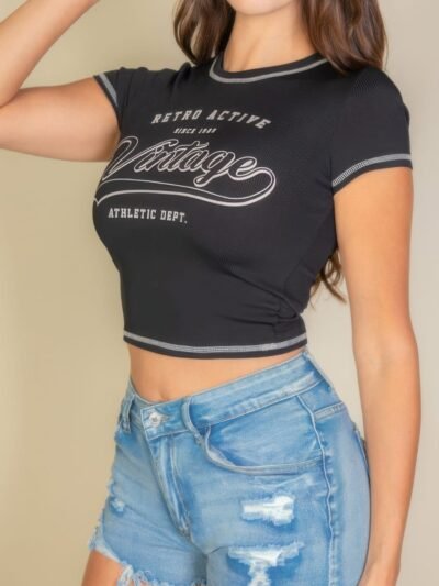 Vintage Short Sleeve Graphic T Shirt