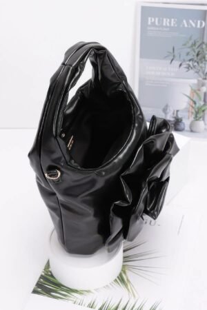 Metallic Big Flower Handle Bag Metallic Big Flower Handle Bag