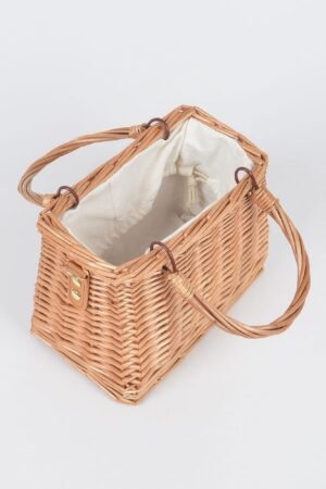 Bamboo Clutch W Faux Pearl Strap Bamboo Clutch W Faux Pearl Strap