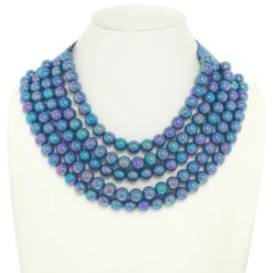 Multi-strand Metallic Necklace Beads – Bold Layered Style