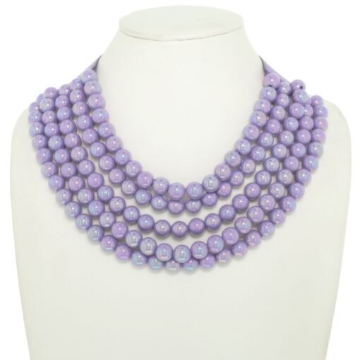 Multi-strand Metallic Necklace Beads