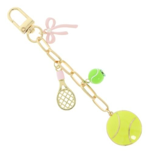 Tennis Theme Bag Charm Chain