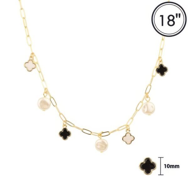 Quatrefoil Charm Pendant Necklace