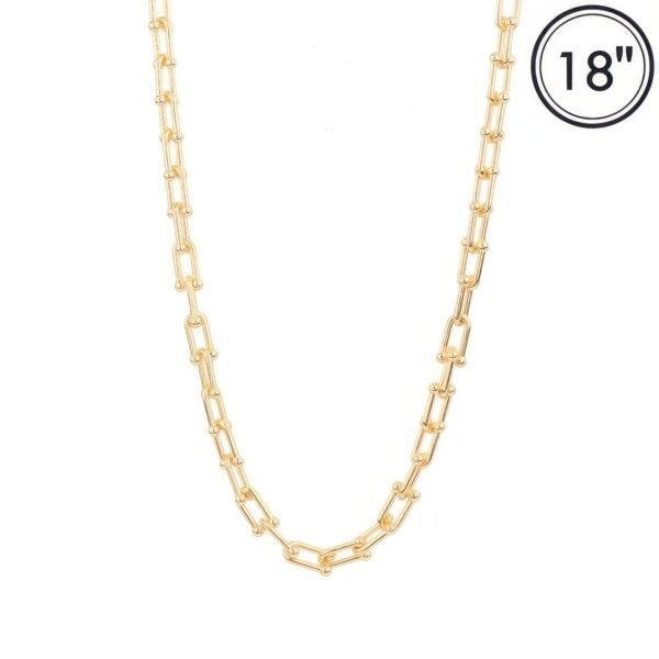 Polished U-link Chain Necklace