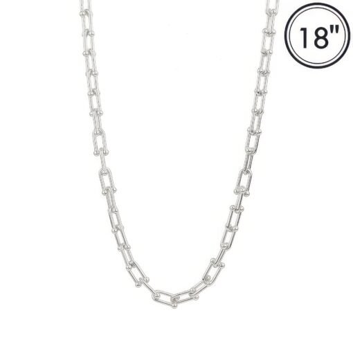 Polished U-link Chain Necklace