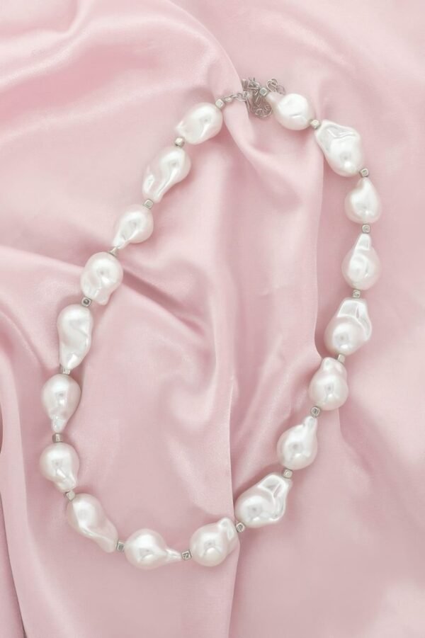 White Baroque Pearl Necklace