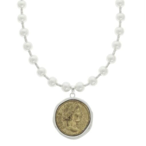 Julius Caesar Roman Coin Pendant Necklace
