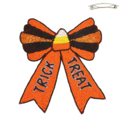 Halloween Theme Ribbon Barrette Hair Clip - Image 2