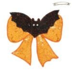 Halloween Theme Bow Barrette Hair Clip