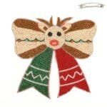 Christmas Rudolph Bow Barrette Hair Clip