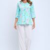 Plus Size Quarter Sleeve Merrow Top