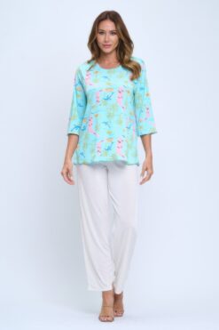 Plus Size Quarter Sleeve Merrow Top