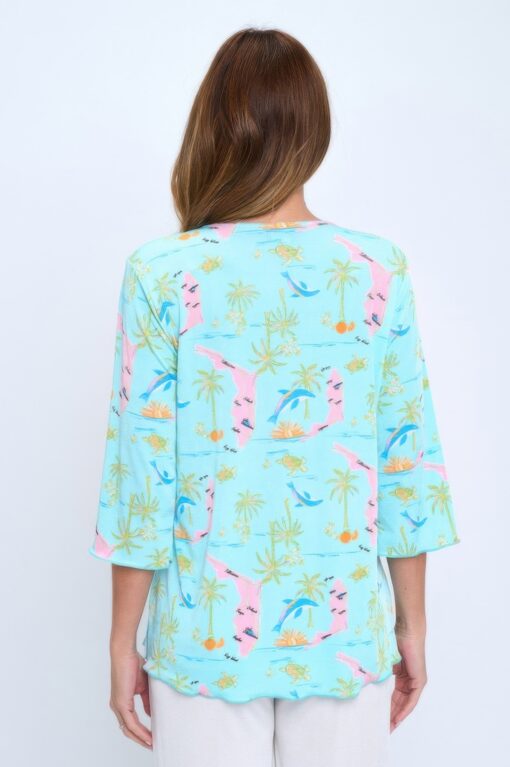 Plus Size Quarter Sleeve Merrow Top - Image 6