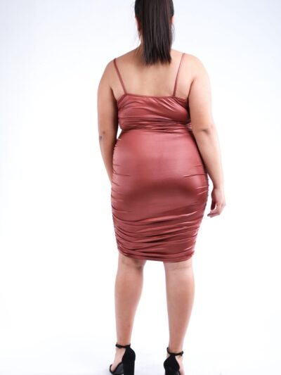 Ruched Pu Dress Ruched Pu Dress