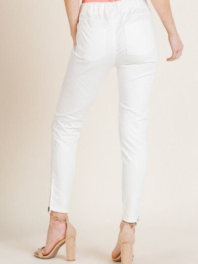 High Waist Skinny Moto Pant