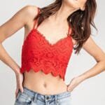 Crochet Laced Bralette Top