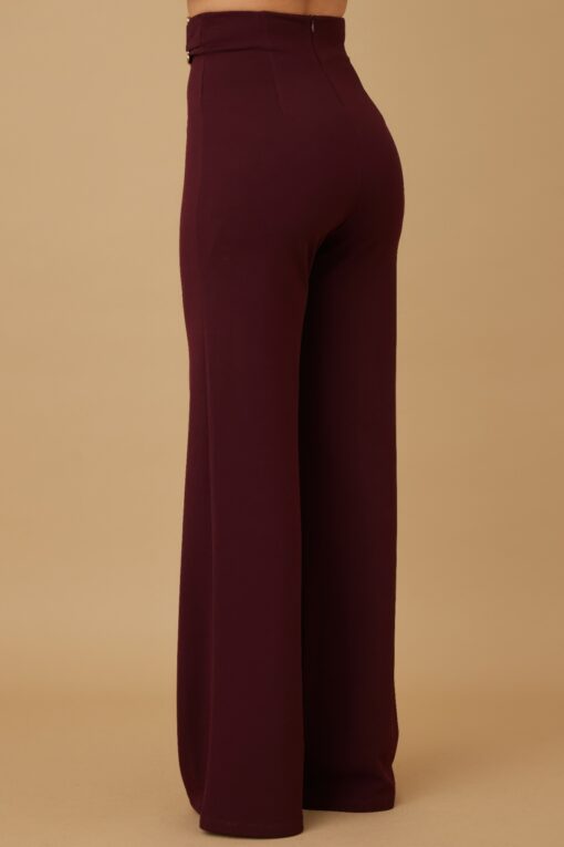 High-Rise Gold Buckle Pants – Slim Women’s Trousers - Image 13