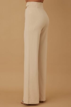 High-Rise Gold Buckle Pants – Slim Women’s Trousers High-Rise Gold Buckle Pants – Slim Women’s Trousers