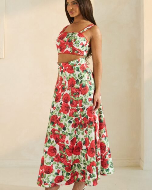 rose romance two-piece set