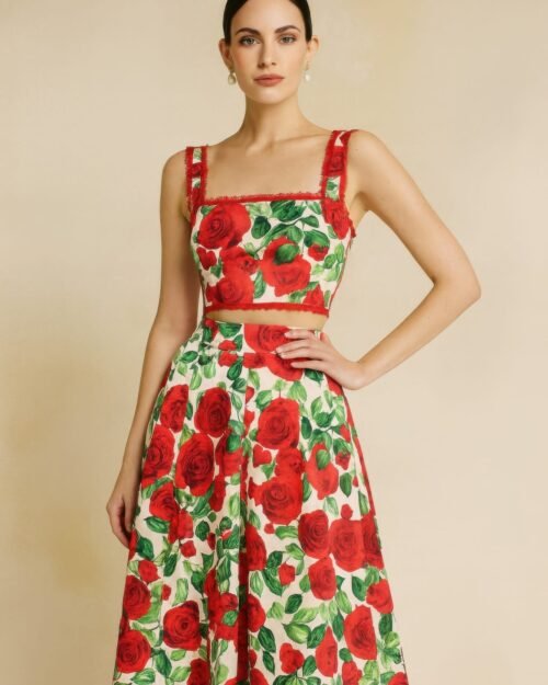 rose romance two-piece set