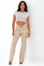 V Cut Cargo Pants
