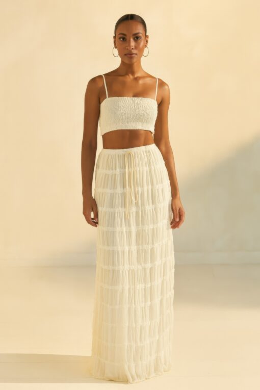 Sky Breeze Sheer Maxi Skirt - Image 2
