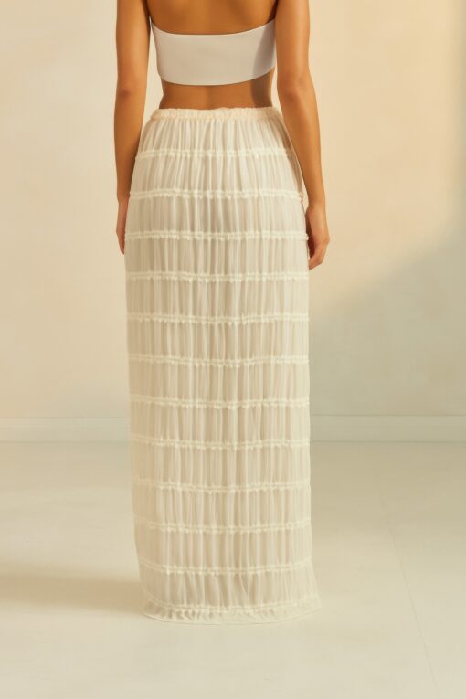Sky Breeze Sheer Maxi Skirt - Image 7