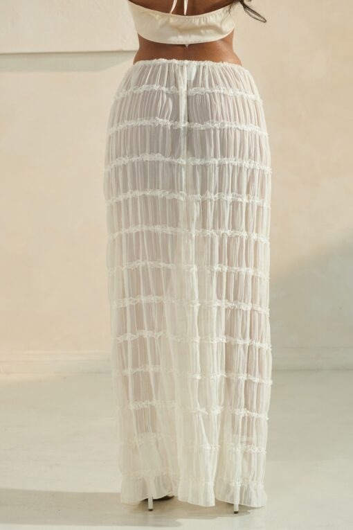 Sky Breeze Sheer Maxi Skirt - Image 9