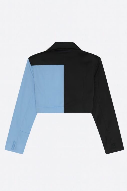 Short Color Block Blazer