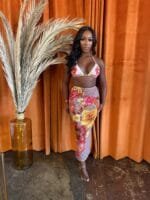 Mesh Midi Cover-up Skirt