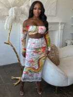 Dragon Empress Mesh Skirt Set