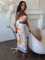 Dragon Empress Mesh Skirt Set