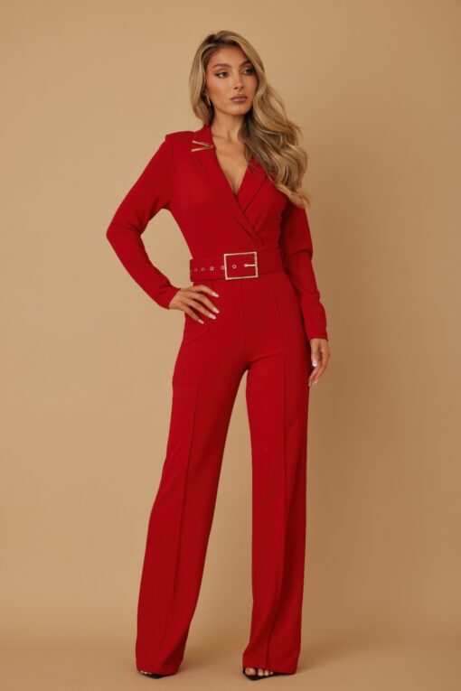 Blazer Suit Long Sleeve Jumpsuit - Image 11