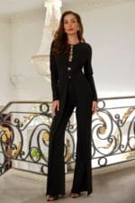 Long Slit Jumpsuit