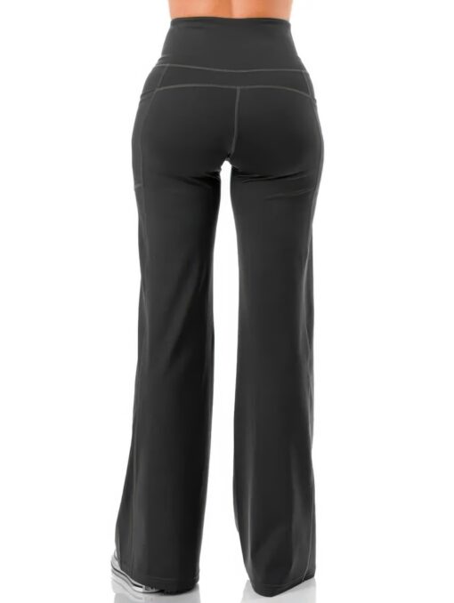 Wide Leg Flare Yoga Pants - Image 5