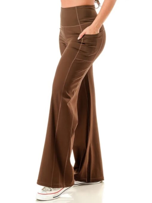 Wide Leg Flare Yoga Pants - Image 9