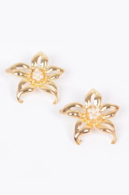 Vintage Metal Flower Earring