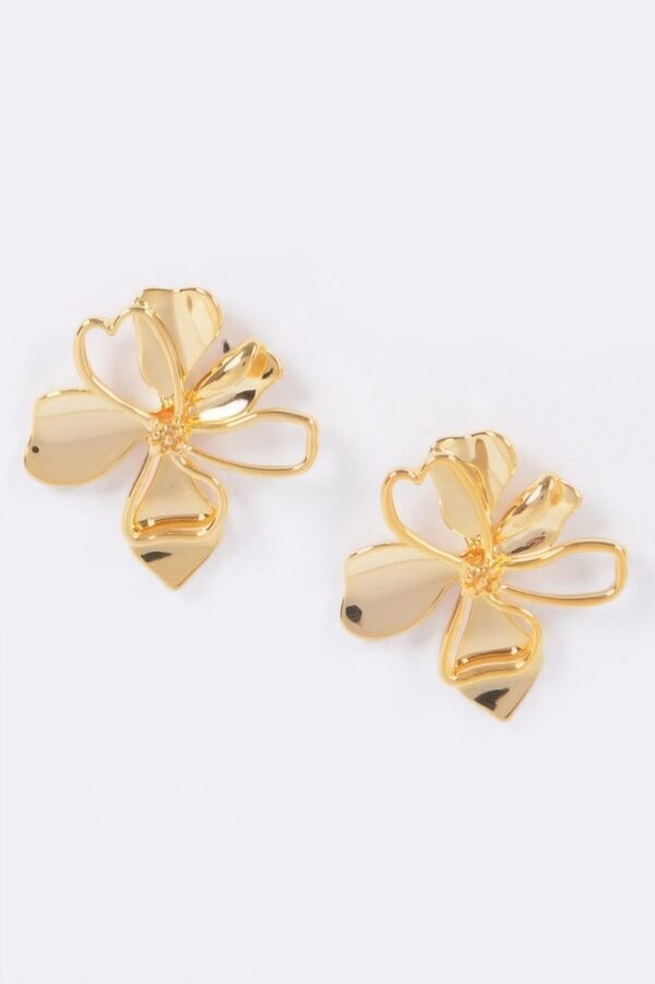 Metal Flower Earring
