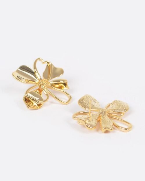metal flower earring