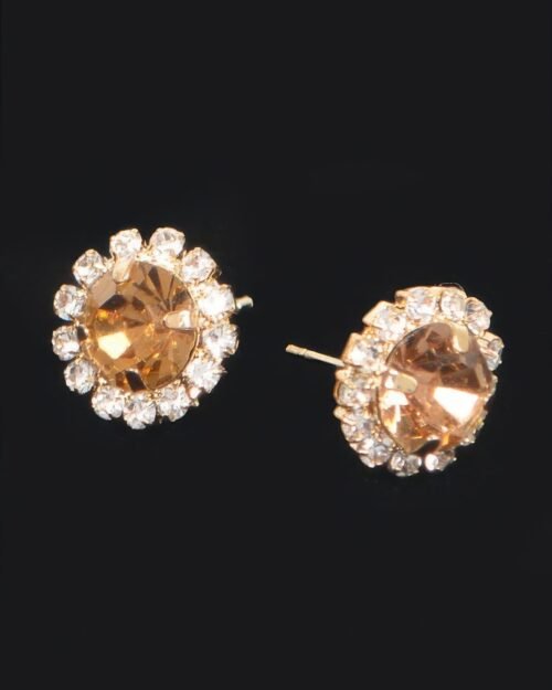 stone stud earring