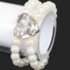 Faux Pearl Stone Elastic Bracelet