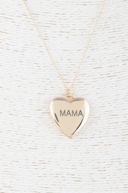 Mama Heart Pendant Necklace