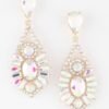 Multi Crystal Teardrop Earrings