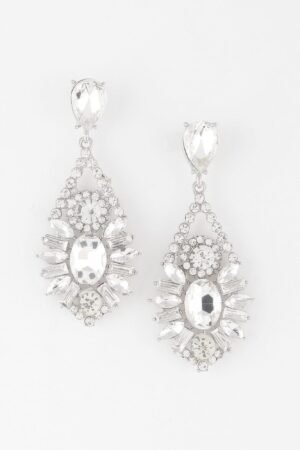 Multi Crystal Teardrop Earrings