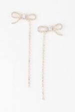 Half Ribbon Drop Earrings