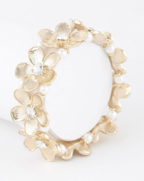 Jeweled Flower Bracelet